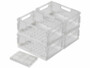 Pack de 4 organisateurs pliables pour réfrigérateur 31 x 20,5 x 13 cm de la marque Rosenstein & Söhne