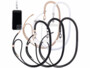 5 cordons tour de cou pour smartphone coloris assortis