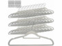 Pack de 60 cintres antiglisse avec clips coloris gris clair de la marque PEARL