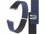 Bracelet pour Apple Watch 42/44/45/49 mm - coloris noir / bleu foncé
