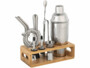Kit cocktail 13 pièces avec shaker et support