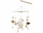 Mobile en bois pour bébé avec étoiles et lune