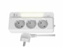 Multiprise 3 prises avec ports de charge USB-A / USB-C 20 W et veilleuse