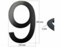 Numéro de maison en métal "9"