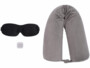 Oreiller de voyage à mémoire de forme avec masque et bouchons