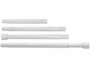Tringle télescopique 72-145 cm pour rideau de douche en 4 parties