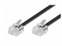Câble téléphonique RJ11 - 3 m - Noir