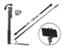 selfie stick avec déclencheur bluetooth dragonne et pince universelle pour iphone et smartphone longueur 120 cm