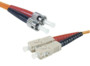 cordon fibre optique st sc multimode 62,5 125 longueur 3 m dexlan