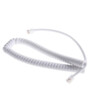 Cordon spiral RJ9 pour combiné Blanc - 2 m Goobay