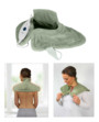 Coussin chauffant nuque et épaules Coussin chauffant avec microbilles - Vert Hydas. 