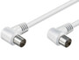 Câble antenne coaxial coudé - 1,50m Goobay