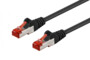 Câble réseau RJ45 Cat. 6 S/FTP Noir - 0,40m Goobay