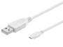 Câble USB-A vers Micro-USB - 3 m - Blanc Goobay