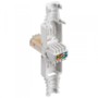 embrase rj45 categorie 5 utp auto-assemblée blanc