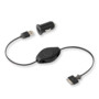 chargeur apple dock avec adaptateur 12v allume cigare enroulable retrak euip30chgcb