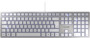 Clavier USB ultra-plat KC 6000 Slim - Argent Cherry