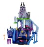 chateau à monter monster high catacombes infernales 3 niveaux avec accessoires lit table chaises armoires cercueils escaliers canapés