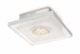 plafonnier carré en aluminium brossé compatible variateur avec led intégrée philips ledino