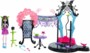 set complet monster high dance the fright away avec poupée draculaura piste de danse lumineuse et trepied photo pour smartphone