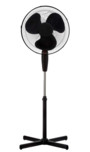 ventilateur sur pied red line hauteur reglable 3 vitesses oscillation couleur noir