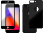 Vitres de protection en verre 9H avant + arrière pour iPhone 8+ - Noir Novodio