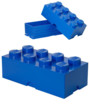 Brique de rangement Lego 8 plots (12 litres) - Bleu