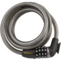 cadenas souple pour vélo stanley cable combi code 4 chiffres avec fixation cadre