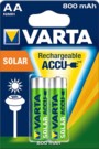 2 accus AA spécial solaire - 800 mAh
