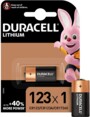 Pile Ultra photo lithium CR123A 3V Duracell
