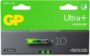 10 piles AAA GP Ultra +