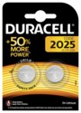 pack de 2 piles bouton CR2025 DL2025 duracell 3v 1,5a