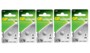 Lot de 5 piles bouton LR44 Alkaline.