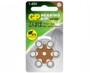 Pack de 6 piles Zinc Air 312-D6 1,45 V pour appareils auditifs.