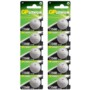 10 piles bouton au lithium CR2450 600 mAh / 3 V de la marque GP