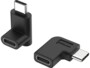 2 mini adaptateurs USB-C vers USB-C coudés droite + haut/bas de la marque EZQuest