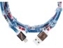 Câble Lightning vers USB LifeStar Premium Denim Checks 1 m de la marque PlusUs