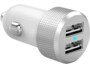 Chargeur allume-cigare double USB Dual Car Fast Charger coloris blanc 48 W de la marque Novodio