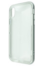 Coque de protection transparente et bumper argenté pour iPhone X de la marque MacWay