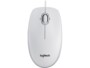 Souris optique filaire ambidextre B100 coloris blanc de la marque Logitech