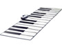 Tapis piano XXL par Playtastic. Avec 14 touches blanches et 10 noires, 2 haut-parleurs et contrôle du volume