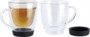 2 Tasses double paroi avec dessous en silicone Cucina Dimodena