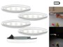 4 mini spots LED mobiles Stick'N'Push Silver Giant de la marque Lunartec