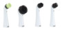 pack de 4 brosses multi-usage pour brosse electrique de nettoyage srb-155 agt