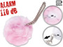 alarme de poche anti agression avec fourrure de décoration rose