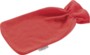 Housse en polaire rouge pour bouillotte en caoutchouc 1 L de la marque Pearl