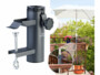 Support de parasol universel en métal avec pince à étau et mise en situation