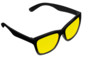 lunettes verres jaunes contraste pour conduite de nuit look vintage