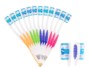 12 brosses à dents 4 couleurs - Adultes - Poils durs Newgen Medicals