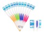 12 brosses à dents 4 couleurs - Poils souples Newgen Medicals